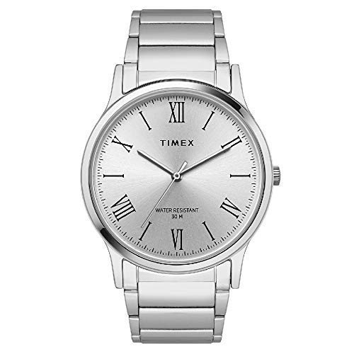 Timex Analog Silver Dial Men’S Watch-Tw000R430