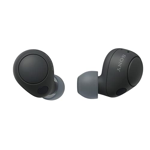 Sony Wf-C700N Bluetooth Truly Wireless Lightest Active Noise Cancellation In Ear Earbuds, Multipoint Connection, 10 Mins Super Quick Charge, 20Hrs Batt, Ipx4 Ratings, Fast Pair, App Support-Black