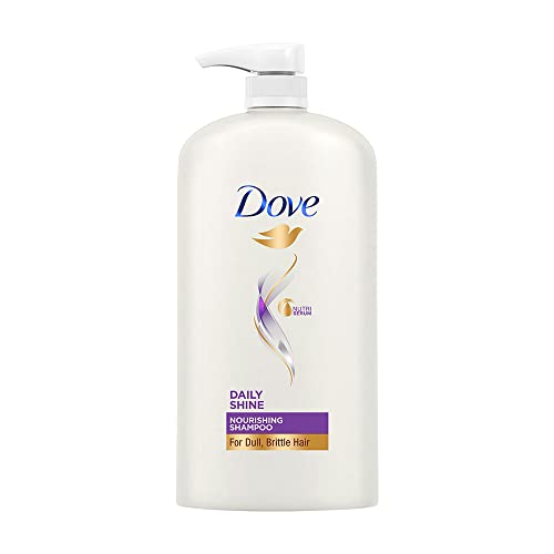 Dove Daily Shine, Shampoo, 1L, For Damaged Or Frizzy Hair, Makes Hair Soft, Shiny And Smooth, Mild Daily Shampoo, For Men & Women