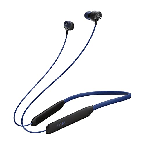 Boat Rockerz 205 Pro In Ear Bluetooth Neckband With Mic, Beast Mode(Low Latency Upto 65Ms), Enx Tech For Clear Voice Calls,30 Hours Playtime, Asap Charge,10Mm Drivers,Dual Pairing & Ipx5(Buoyant Blue)