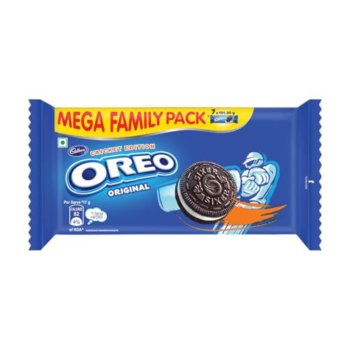 Oreo Cadbury Vanilla Flavour Crème Sandwich Biscuit, 918.75 G Mega Family Pack