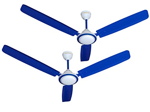Activa 1200Mm High Speed 390 Rpm Bee Approved Anti Dust Coating Super Fan Ceiling Fan Blue-2 Year Warranty Pack Of 2