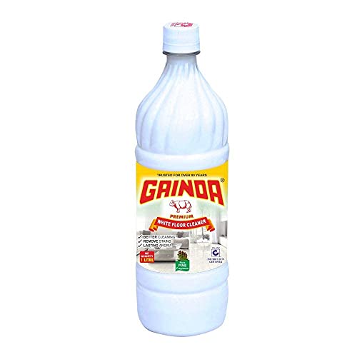 Gainda Premium White Floor Cleaner Disinfectant Phenyl Liquid Surface Cleaner For Hospitals, Homes, Offices & Commercial Use Removes Dirt, Stains & Germs – 1 L