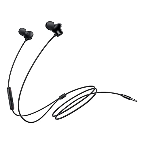 Oneplus Nord Wired Earphones With Mic, 3.5Mm Audio Jack, Enhanced Bass With 9.2Mm Dynamic Drivers, In-Ear Wired Earphone – Black