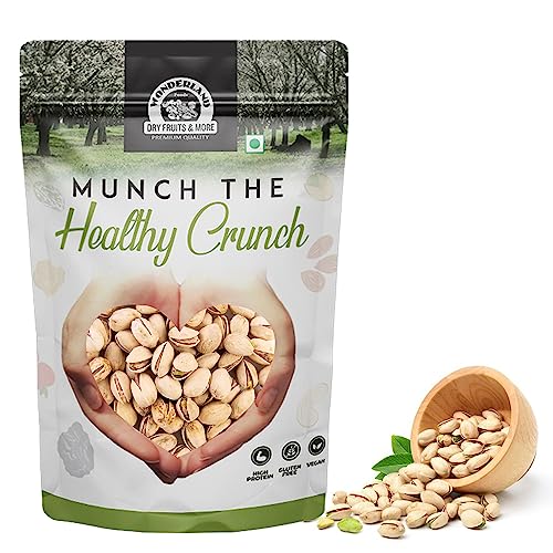 Wonderland Foods Dry Fruits I American California Roasted & Salted Pistachios (Pista) 500G Pouch