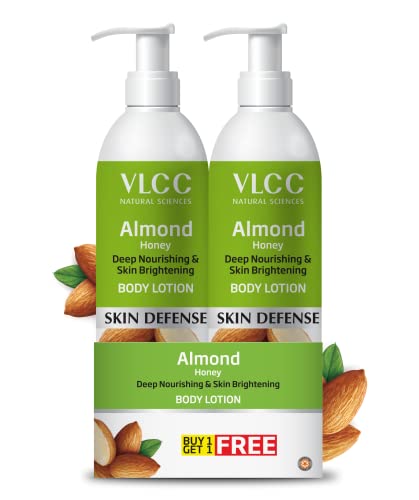 Vlcc Almond Honey Deep Nourishing & Skin Brightening Body Lotion -350Ml+350Ml- Buy One Get One – Deep Nourishment, Glowing & Youthful Skin.