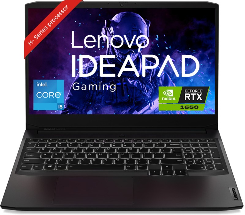 Lenovo Ideapad Gaming 3 Intel Core I5 11Th Gen 11320H – (8 Gb/512 Gb Ssd/Windows 11 Home/4 Gb Graphics/Nvidia Geforce Gtx 1650) 15Ihu6 Gaming Laptop(39.62 Cm, Shadow Black, 2.25 Kg)