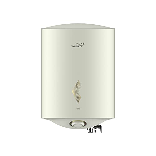 V-Guard Victo 15 Litre Water Heater With Free Installation & Free Connection Pipes (Bee 5 Star Rated), White (15 Litre)