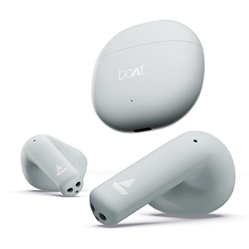 Boat Airdopes Atom 81 True Wireless Earbuds With Upto 50H Playtime, Quad Mics Enx™ Tech, 13Mm Drivers,Super Low Latency(50Ms), Asap™ Charge, Bt V5.3(Aero Blue)
