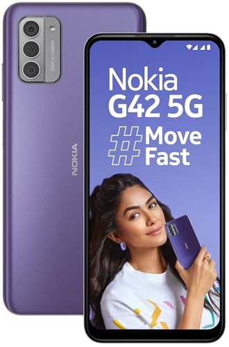 Nokia G42 5G | Snapdragon® 480+ 5G | 50Mp Triple Ai Camera | 11Gb Ram (6Gb Ram + 5Gb Virtual Ram) | 128Gb Storage | 5000Mah Battery | 2 Years Android Upgrades | 20W Fast Charger Included | So Purple