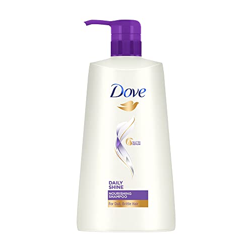 Dove Daily Shine Shampoo 650 Ml, For Damaged Or Frizzy Hair, Makes Hair Soft, Shiny And Smooth – Mild Daily Shampoo For Men & Women