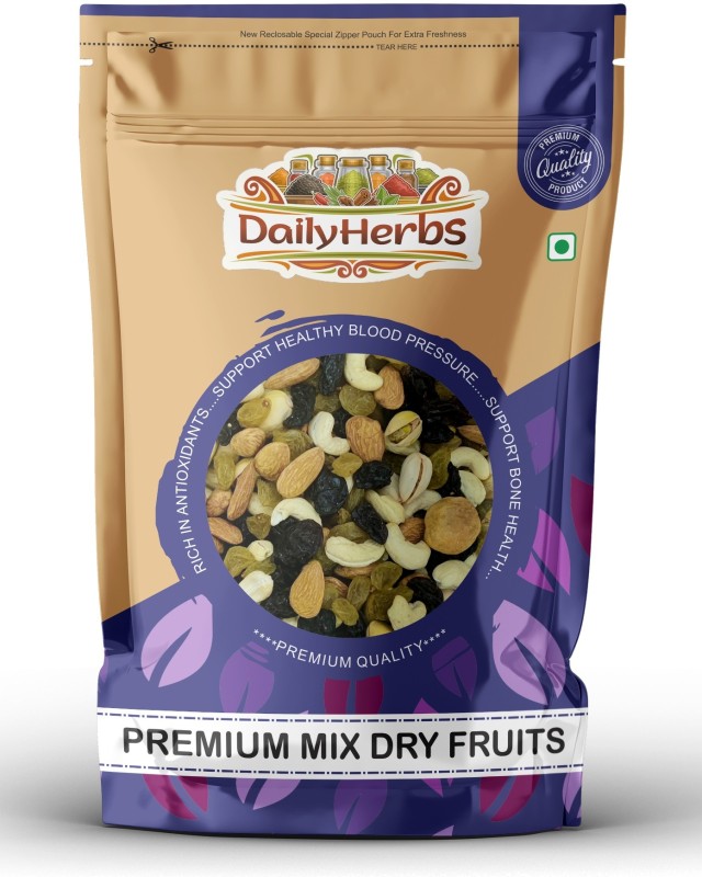 Dailyherbs Mix Dry Fruits [Almonds, Cashews, Raisins, Pistachios,Apricot,Black Raisins](1 Kg)