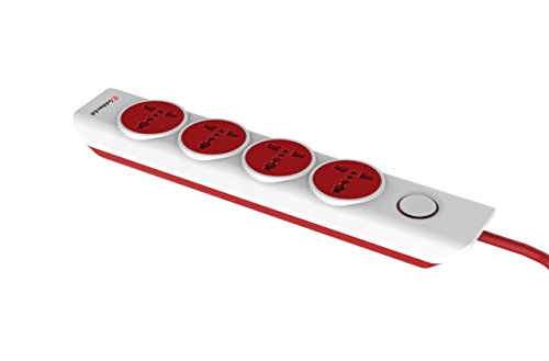 Goldmedal I-Design 4X1 Power Strip (With 4 Intl Sockets, Master Switch, Indicator And 2M Cord)