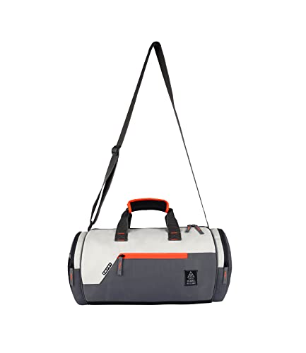 Gear Cross Training 22L Medium Water Resistant Travel Duffle Bag/Gym Bag/Sports Duffle For Men/Women – Grey Orange