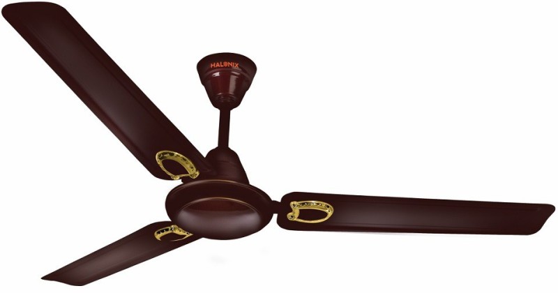 Halonix 1200Mm (48″) Helion Dx Brown 1200 Mm Energy Saving 3 Blade Ceiling Fan(Brown, Pack Of 1)