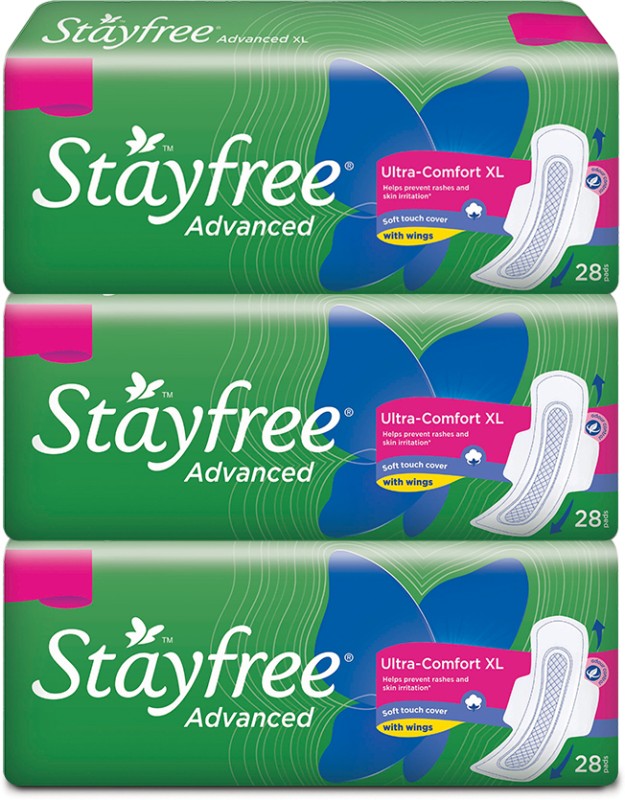 Stayfree Advanced Ultra – Comfort Soft Xl Sanitary Pad (Pack Of 84) Sanitary Pad(Pack Of 84)