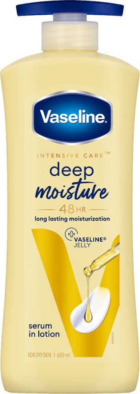 Vaseline Deep Moisture Serum In Lotion |Enriched With Glycerin For Nourished Soft Skin(600 Ml)