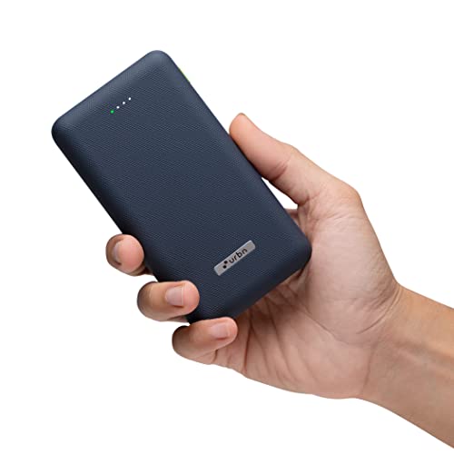 Urbn 20000 Mah Lithium_Polymer 22.5W Super Fast Charging Ultra Compact Power Bank With Quick Charge & Power Delivery, Type C Input/Output, Made In India, Type C Cable Included (Blue)
