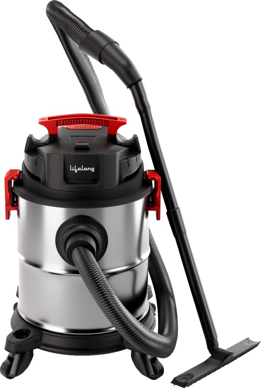 Lifelong Llvc20 Wet & Dry Vacuum Cleaner With Reusable Dust Bag(Red, Black)