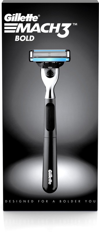 Gillette Mach3 Bold 1 Razor + 1 Cartridge (Mach3S Most Stylish Shaver For Men)