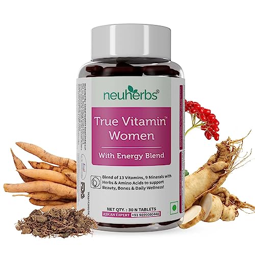 Neuherbs True Vitamin | Multivitamin For Women To Support Beauty, Bones & Daily Wellness – (30 Multivitamin Tablets)