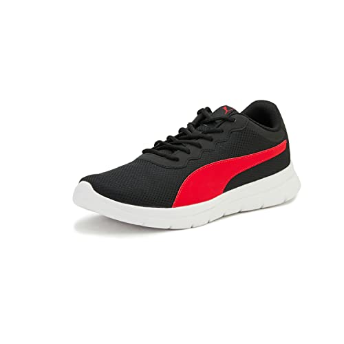Puma Mens Maximal Comfort Black-High Risk Red Walking Shoe – 11 Uk (37902701)