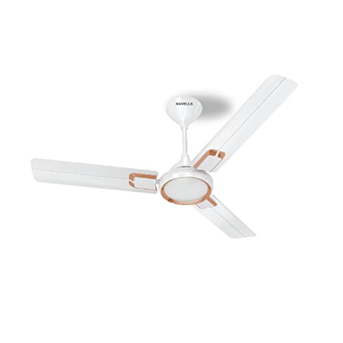 Havells Glaze 1200Mm 1 Star Energy Saving Ceiling Fan (Pearl White Copper, Pack Of 1)