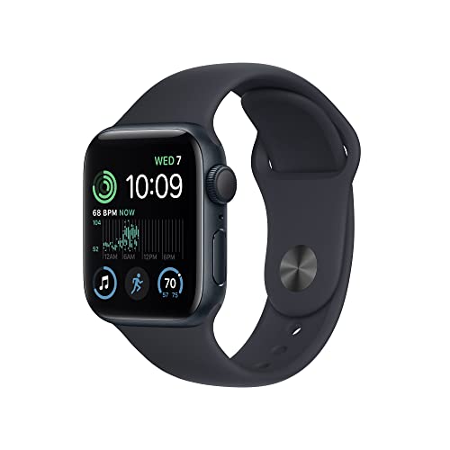 Apple Watch Se (2Nd Gen)[Gps + Cellular 40 Mm] Smart Watch W/Midnight Aluminium Case & Midnight Sport Band Fitness & Sleep Tracker, Crash Detection, Heart Rate Monitor, Retina Display,Water Resistant