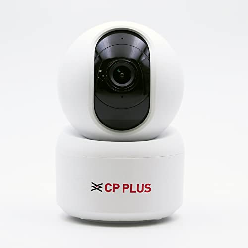 Cp Plus 3 Mp Full Hd Smart Wi-Fi Cctv Camera | 360° Pan & Tilt | View & Talk | Motion Alert | Night Vision | Sd Card (Up To 128 Gb) | Alexa & Ok Google | 2-Way Talk | Ir Distance 10Mtr | Cp-E35A