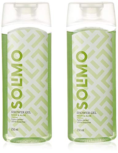 Amazon Brand – Solimo Antibacterial Shower Gel, 250 Ml (Pack Of 2)