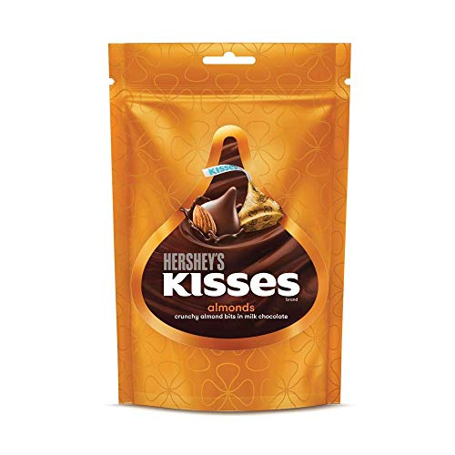 Hershey’S Kisses Almonds | Melt-In-Mouth Chocolates | Individually Wrapped 100.8G