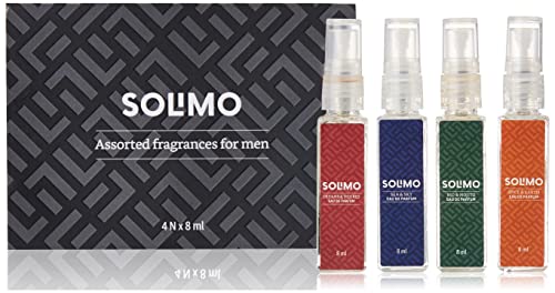 Amazon Brand – Solimo Assorted Perfume Gift Set For Men, Eau De Parfum, 4 X 8 Ml