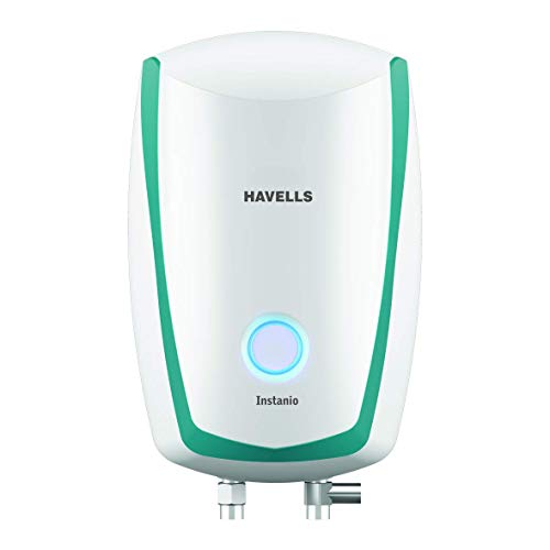 Havells Instanio 10 L Storage Water Heater, Abs Body, 2000 W, 4 Star, With Free Flexi Pipe And Free Installation, Warranty: 7 Yr On Inn. Container; 4 Yr On Heating Element; 2 Yr Compre (White Blue)