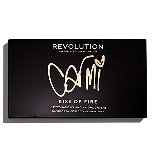 Makeup Revolution X Carmi Kiss Of Fire Palette, Multicolor, 20.26G