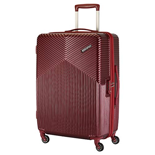 American Tourister Georgia Spinner Polycarbonate (Pc) 69 Cm Medium Red Check-In Hard Luggage