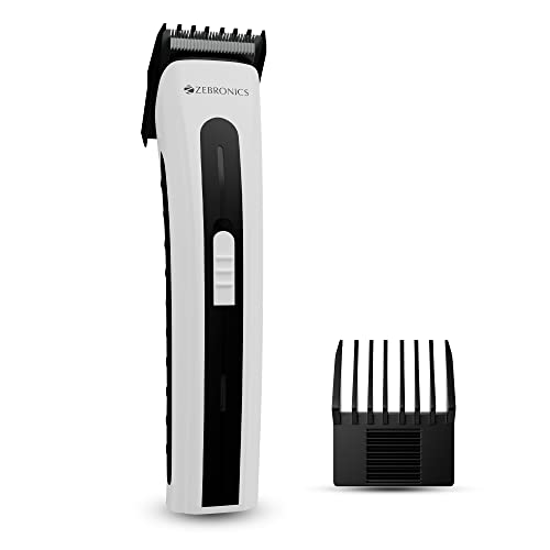 Zebronics Zeb-Ht51 Cordless Trimmer With Up To 45Mins Backup, Stainless Steel Blade, 3 In 1 Guide Comb, Washable Attachments, Led Indicator And Built In Rechargeable Battery