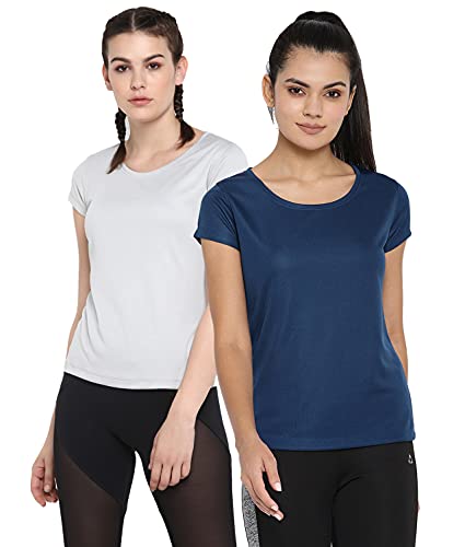 Scoldme Women’S Short Sleeve Round Neck Tshirt(Pack Of 2)