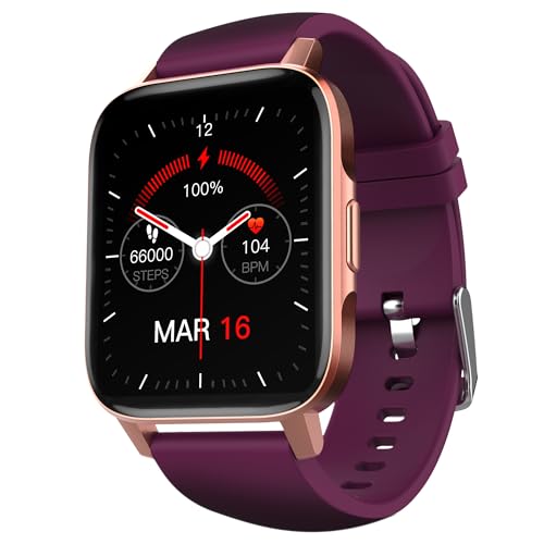Tagg Verve Neo Smartwatch 1.69’’ Hd Display | 60+ Sports Modes | 10 Days Battery | 150+ Maximum Watch Face Library | Waterproof | 24*7 Heartrate & Blood Oxygen Tracking | Games & Calculator, Rose Gold