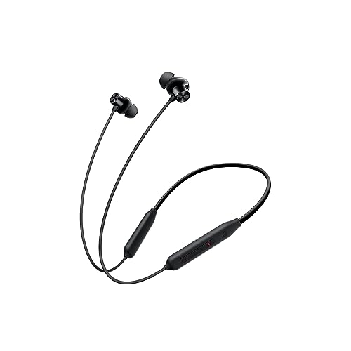 Oneplus Bullets Wireless Z2 Anc Bluetooth In Ear Earphones With Mic, 45Db Hybrid Anc, Bombastic Bass – 12.4 Mm Drivers, 10 Mins Charge – 20 Hrs Music, 28 Hrs Battery (Black)
