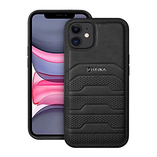 Puloka Iphone 11 Slim Leather Back Case | Premium Stylish Tpu Leather Back Cover For Iphone 11 – Black