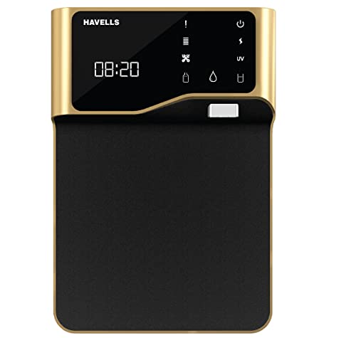 Havells Active Touch Water Purifier (Golden & Black), Uv+Uf, Suitable For Tanker & Municipal Water Also