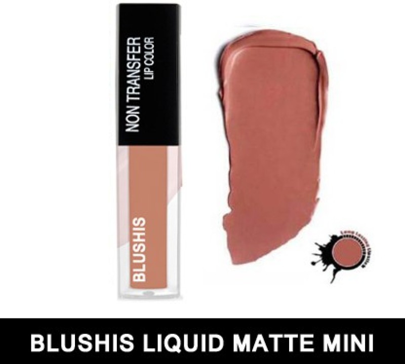 Blushis Non Transfer Sensational Liquid Matte Mini Lip Colour Nude(Nude, 4 Ml)