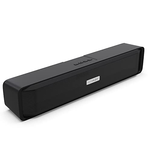Instaplay Stage100Pro Bluetooth Soundbar Speaker, 16W Output/Bt5.0/Usb/Tf Cardc Type Fast Charging, Powerful Bass, Works With Tv/Computer/Mobile