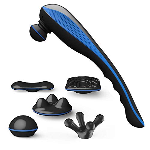 Wahl 04232-024 Deep Tissue Battery Powered Cordless Percussion Massager (Blue-Black)