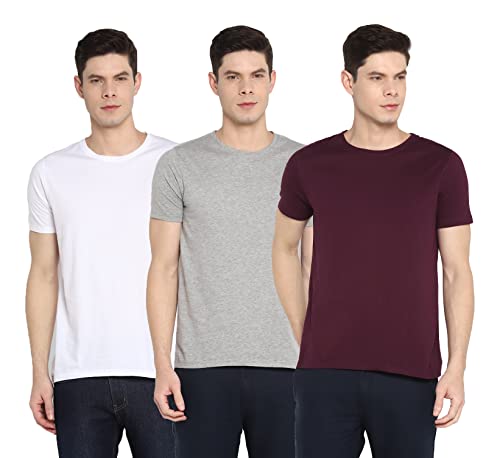 Ap’Pulse Men’S Short Sleeve Round Neck Tshirt(Pack Of 3)