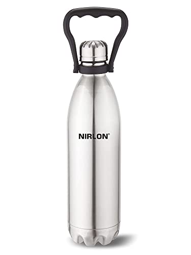 Nirlon Stainless Steel Vaccum Insulated Bottle/Leak Proof/Insulated Hot & Cold Water Bottle/Office, Gym, Travel Bottle, Vb-1800 Ml