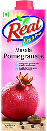 Real Masala Pomegranate Fruit Juice – 1L | No Added Preservatives, No Artificial Colours & Artificial Flavours | Goodness Of Best Pomegranates With Chatpata Masala | Daily Dose Of Fruit Nutrition| Tasty, Refreshing & Energizing Fruit Drink