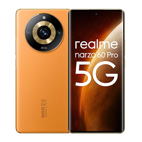 Realme Narzo 60 Pro (Mars Orange,8Gb+128Gb) Mediatek Dimensity 7050 | 120 Hz Super Amoled Curved Display | 100 Mp Ois Camera