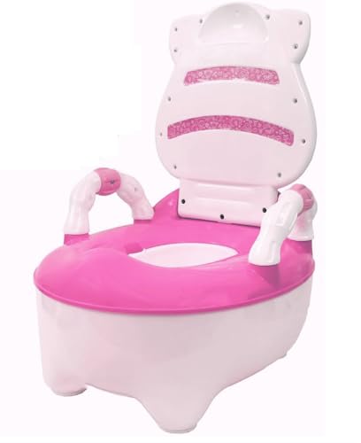 Mommers Potty Training Toilet Seat Lightweight Portable Potty Great For Travel – Seat To Encourage Practice For Toddler Baby Children Infants – Pink