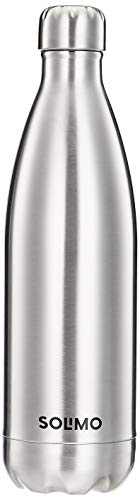 Amazon Brand – Solimo Stainless Steel Insulated 24 Hours Hot Or Cold Bottle Flask, 1000 Ml, Silver